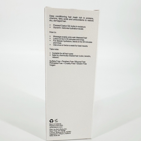 NEW Act + Acre Restorative Hair Mask - Picture 2 of 3